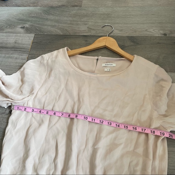 Azitzia Babaton Keagan Crepe Romper w/ Tie Waist -NWT Cream Size L - Picture 15 of 16